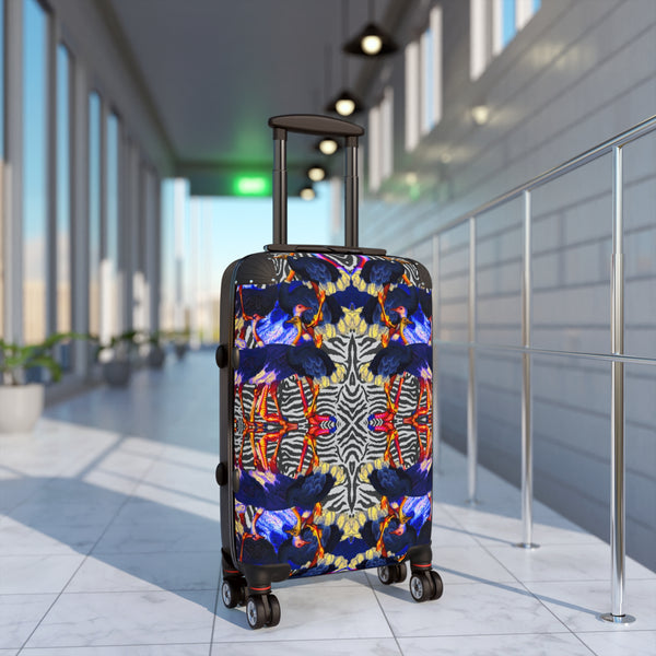 PRINTED LUXURIOUS TRAVEL SUITCASE
