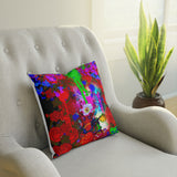 PAINTED MEDIUM CUSHION - WHITE