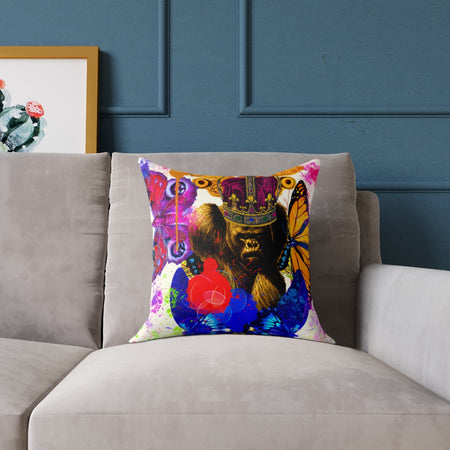 PAINTED MEDIUM CUSHION - NOIR