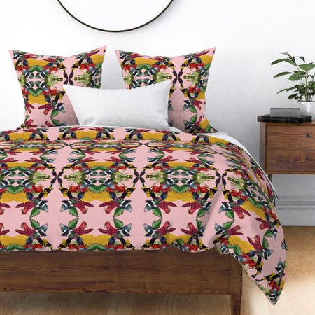 CHILDREN PRINT DUVET COVER-WHITE