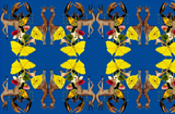 CERCLE D'ANIMAUX-BLEU