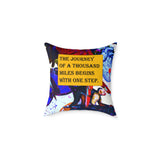 Quote PAINTED MEDIUM CUSHION - WHITE