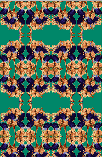 OSTRICH PEONY VELVET FABRIC-JADE