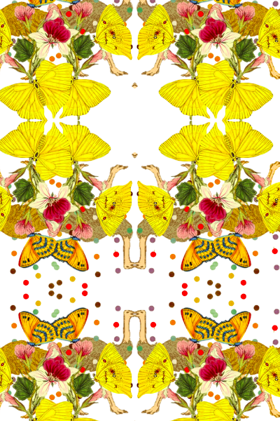 OSTRICH LOVE DOTS CHILDREN WALLPAPER - WHITE