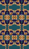 OSTRICH PEONY VELVET  FABRIC-PETROL