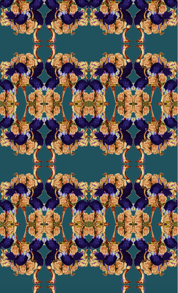 OSTRICH PEONY VELVET  FABRIC-PETROL