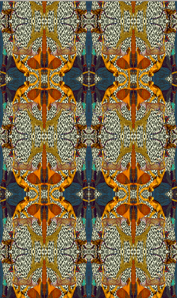 ANIMAL PRINT BAYEUX - B/WHITE