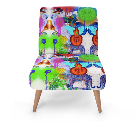 LUSANDU BOTTOM PAINT OCCASIONAL CHAIR