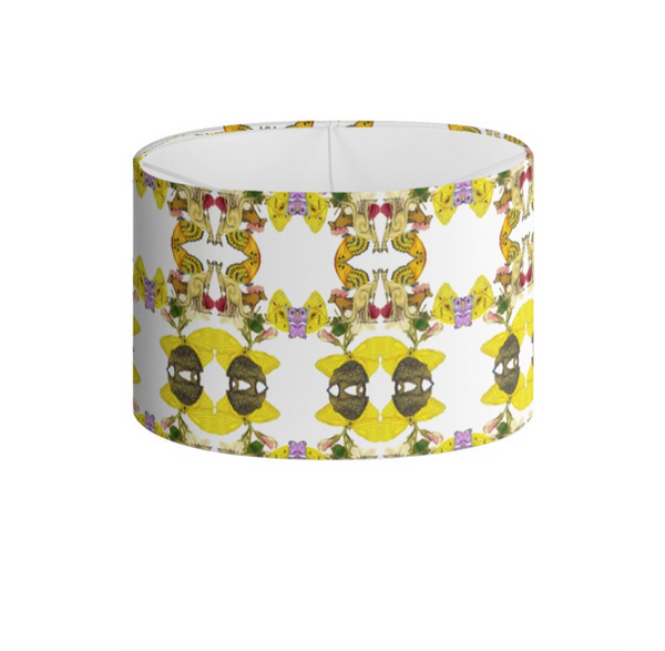 OZZIE PAINT DRUM LAMPSHADE