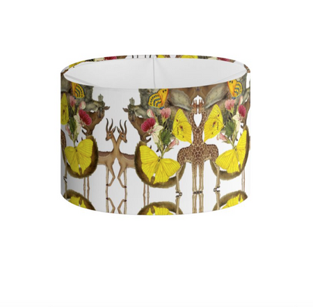 OZZIE PAINT DRUM LAMPSHADE