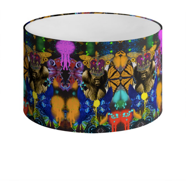 VIRUNGA PAINT DRUM LAMPSHADE