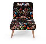 WILD BUTTERFLIES PAINT OCCASIONAL CHAIR