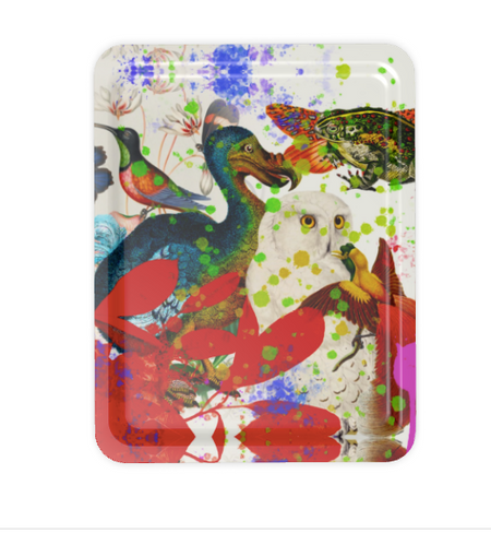 LOBSTER PAINT SERVING TRAY
