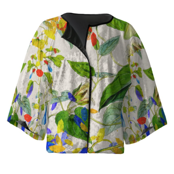 FLEUR VELVET KIMONO