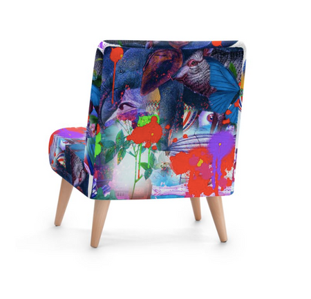 VINT PAINT OCCASIONAL CHAIR