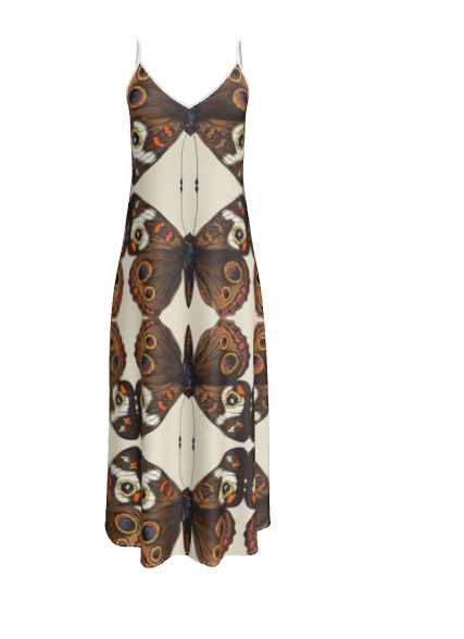 Silk butterfly hotsell dress