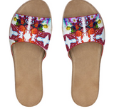 PAINTED LEATHER SLIDES