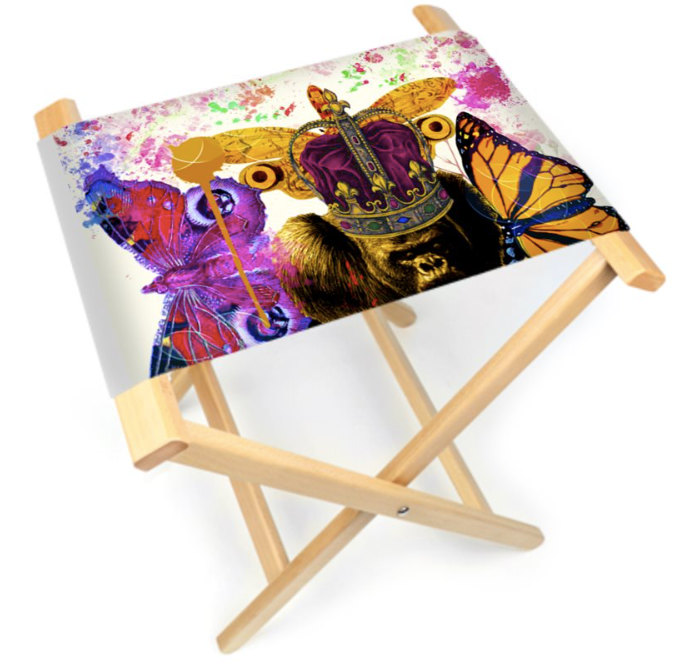 PAINTED FOLDING CHAIR