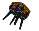 CONGO BUTTERFLY PAINT FOOTSTOOL