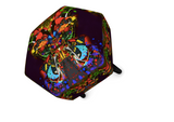 CONGO BUTTERFLY PAINT FOOTSTOOL