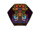 CONGO BUTTERFLY PAINT FOOTSTOOL