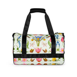 Duffle Printed Bag-White