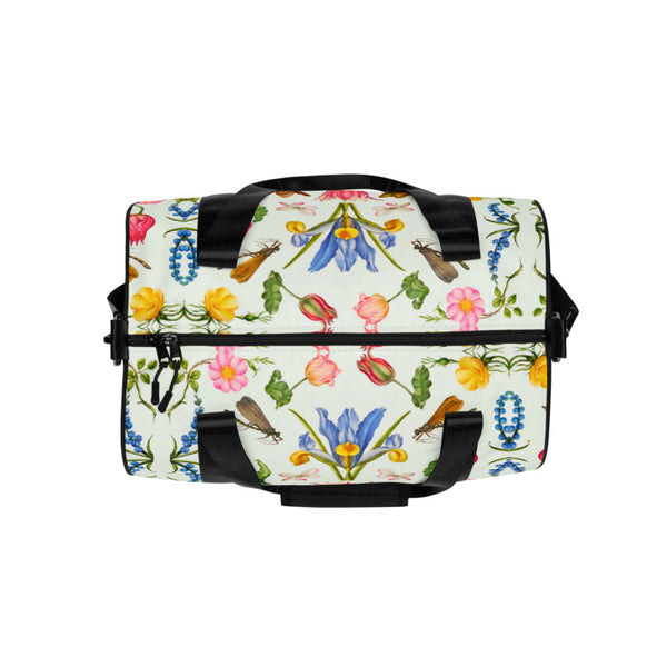 Duffle Printed Bag-White
