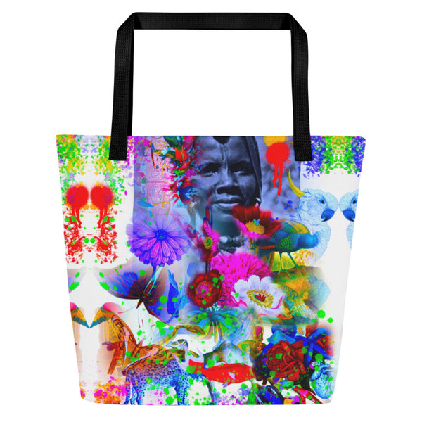 ANCESTORS PAINT LARGE TOTE BAG