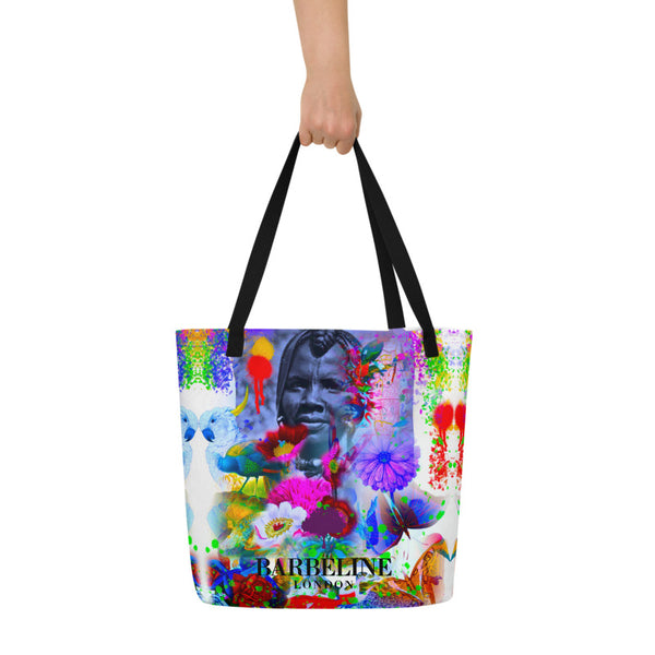 ANCESTORS PAINT LARGE TOTE BAG