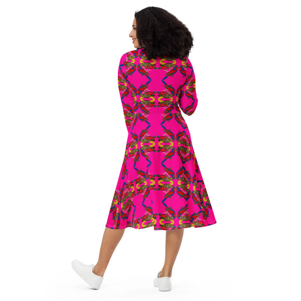 Pheasant long sleeve dress