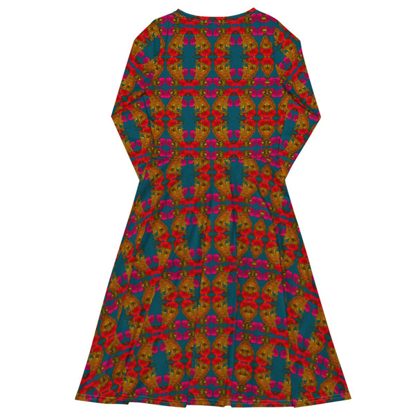 Kinshasa long sleeve dress