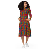 Kinshasa long sleeve dress