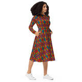 Kinshasa long sleeve dress