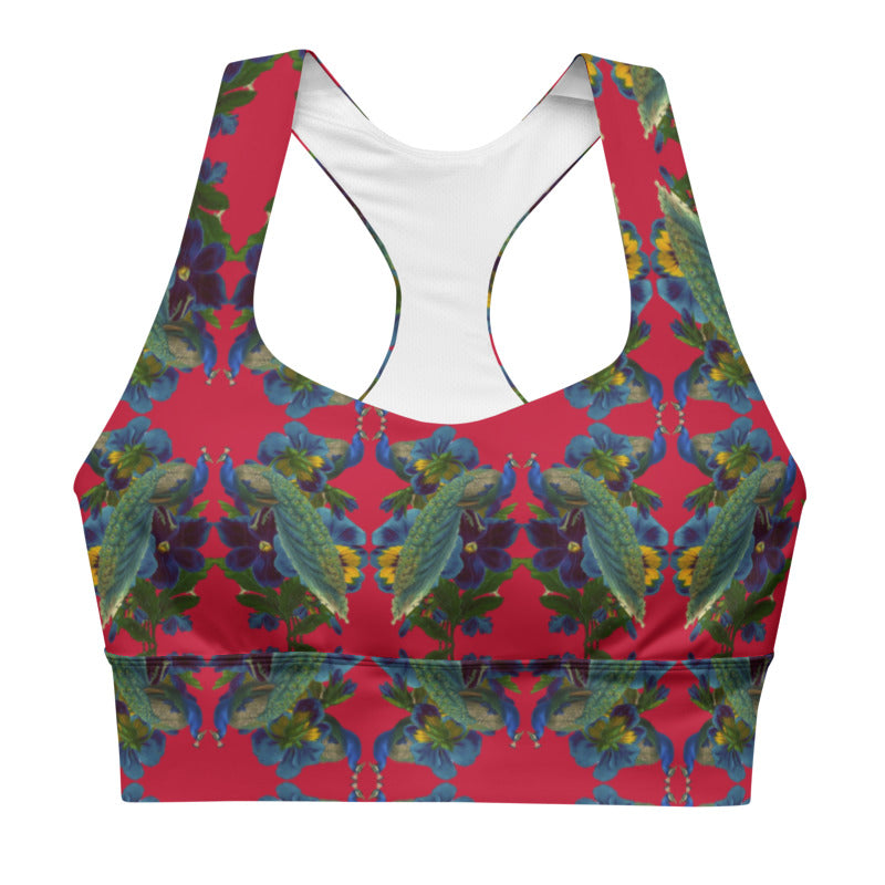 Damour Print Longline Sports Bra
