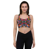 Rosa Print Longline Sports Bra