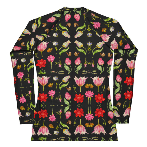 Lizzie print Women's Rash Guard