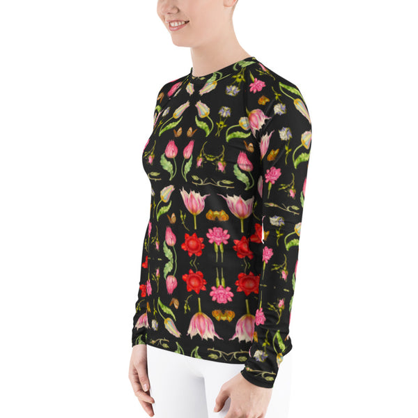 Lizzie print Women's Rash Guard