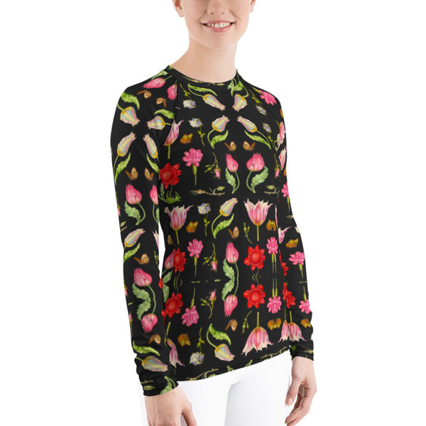 Lizzie print Women's Rash Guard