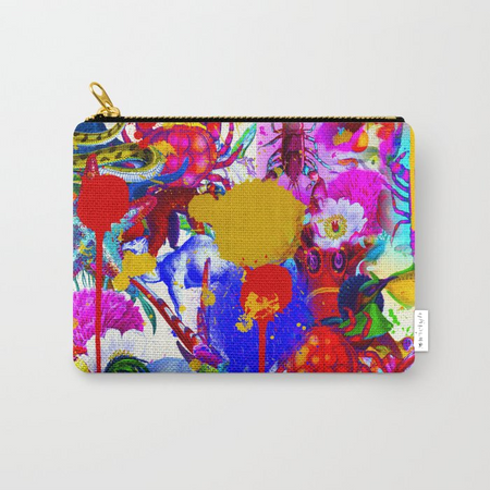 Painted  pouch bag