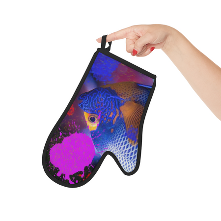 Printed oven glove