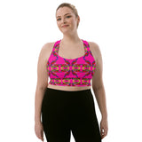 Pheasant Print Longline Sports Bra