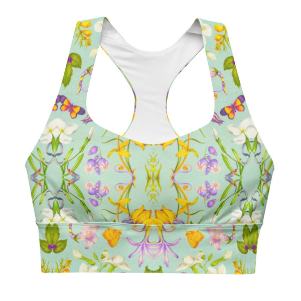 Marylyn Print Longline Sports Bra