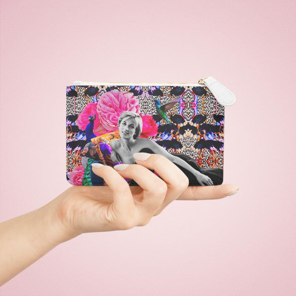 Diana print mini clutch bag