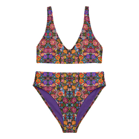 Printed Recycled High-Waisted Bikini