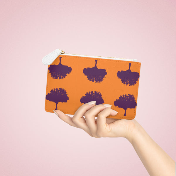 Logo print mini clutch bag
