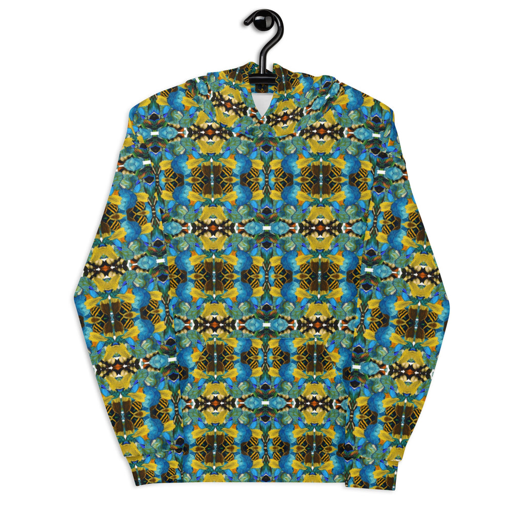 Bees and blues unisex hoodie