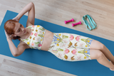 Lizzie Print Longline Sports Bra-White