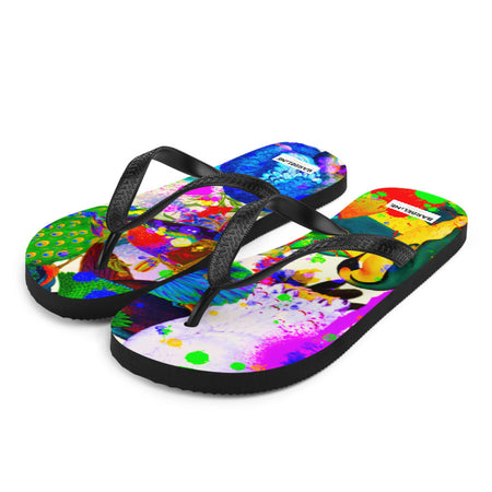 PAINTED LEATHER SLIDES