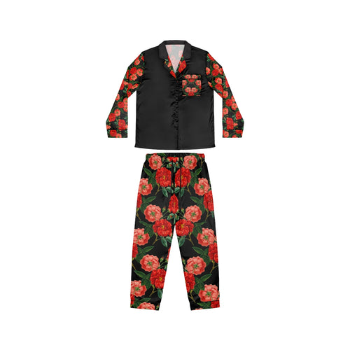 Wild roses Satin Pyjamas