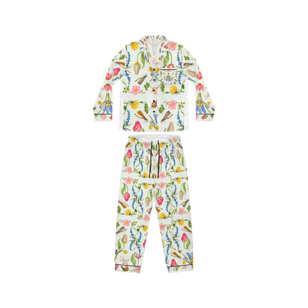 Wild roses Satin Pyjamas